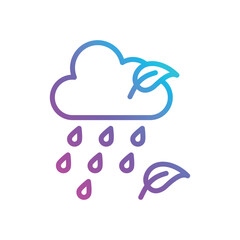 Eco Rain vector icon
