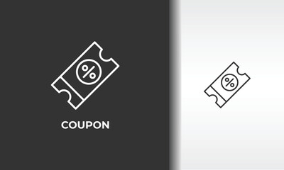Coupon Vector, Icon Or Logo Sign Isolated Symbol Illustration