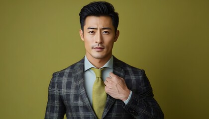 Asian Man In Suit Portrait