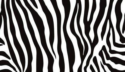 Fototapeta premium Zebra print pattern, animal skin texture, seamless design, abstract background