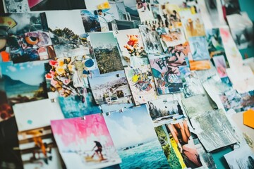 Vision board for homeschooling creativity and inspiration. Generative AI