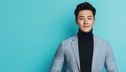 Obraz premium Handsome Asian Man Studio Portrait