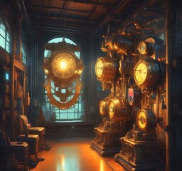 Obraz premium Illustration of techno background.