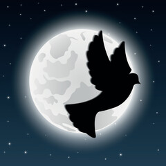 Earth with moon