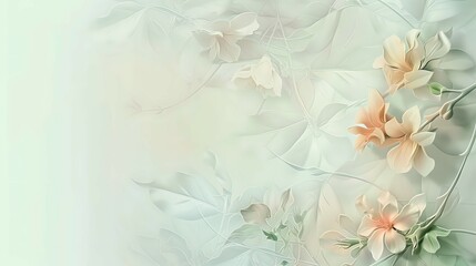 Floral Design: Soft Peach Blossoms