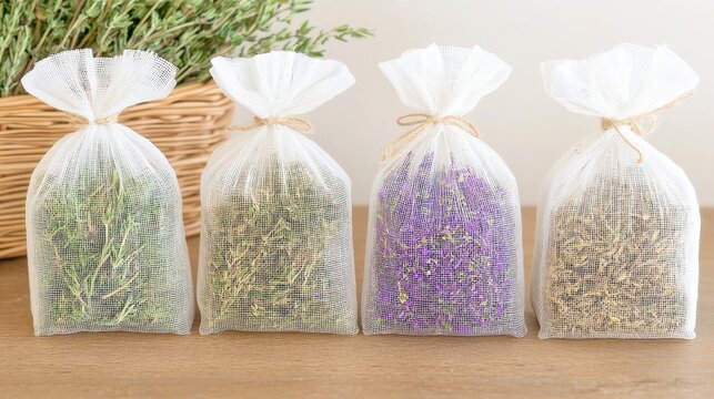 DIY Fabric Scented Sachets, create fragrant cloth bags filled with dried herbs to infuse your drawers and closets with delightful aromas and enhance your living spaces.
