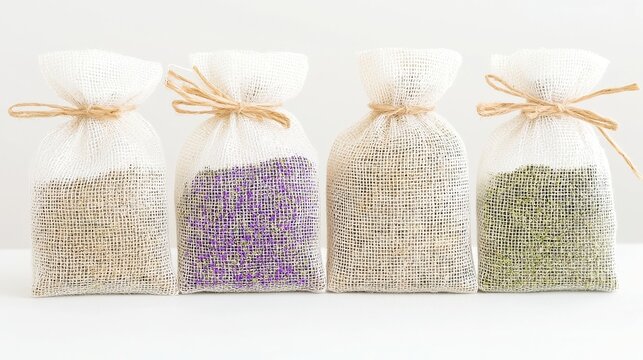 DIY Fabric Scented Sachets, create aromatic cloth bags filled with dried herbs, perfect for freshening drawers and closets with delightful fragrances.