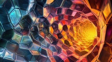 Abstract hexagonal wallpaper/background/backdrop