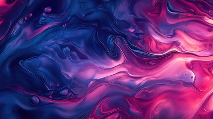 Fototapeta premium Abstract Swirling Purple and Blue Paint Texture