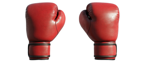 Professional Red Boxing Gloves Ready for Fight