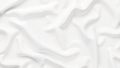 Fototapeta premium Elegant white fabric texture showcasing soft folds, luxury aesthetics