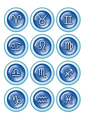 A complete set of 12 vector zodiac icons, featuring Aries to Pisces in a clean and stylish design. Perfect for horoscopes, calendars, astrology projects, and merchandise.