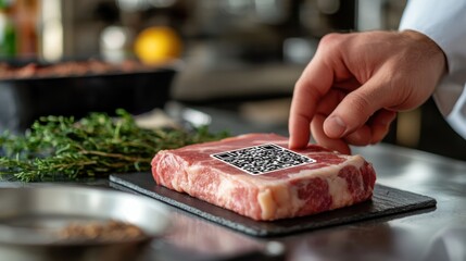 QR code scanning with a mobile phone. Featuring immediate access to online services