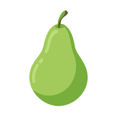 Fresh Green Pear Harvesting Organic Orchard Fruit Photography Sunny Environment Close-Up Nature's Bounty