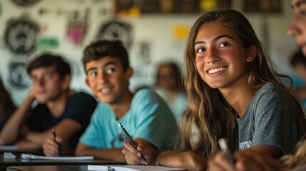 Engaged Students in a Classroom Setting