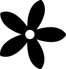 Hand drawn flower icon.
Flower Simple shape silhouette Isolated.
spring element. 
Transparent background.