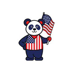 4th July vector elements illustration