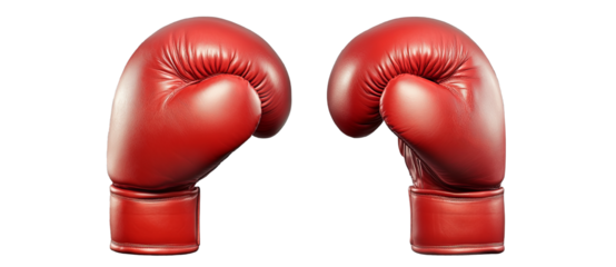 Classic Red Boxing Gloves for Training and Competition