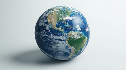 Fototapeta premium Exploring the wonders of our world a futuristic hologram of earth travel insights global perspective digital art