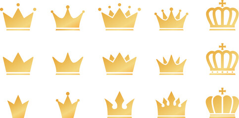 王冠アイコンセット