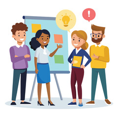 coworker talking vector image