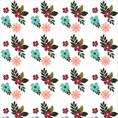 seamless pattern with leaves
