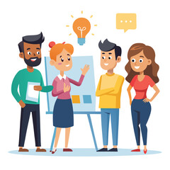 coworker talking vector image