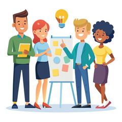 coworker talking vector image 