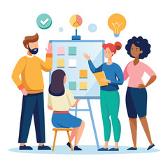 coworker talking vector image