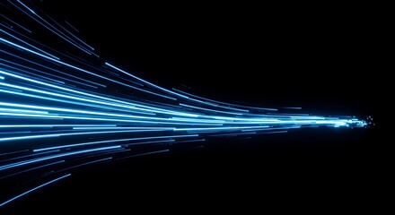 speed ligth lines in black background