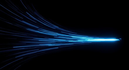 speed ligth lines in black background