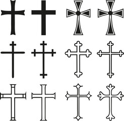 Christian cross collection.