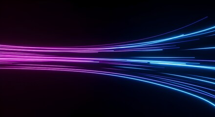 speed ligth lines in black background