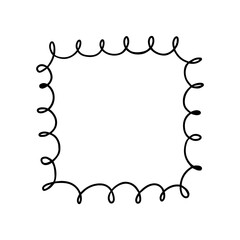 Rectangle frame icon vector. Frame illustration sign. Decorative elements symbol. Ornament logo.