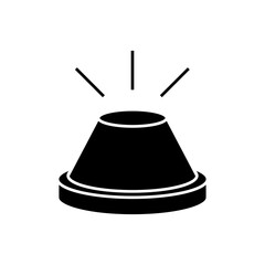 Police Flasher vector icon. alarm illustration sign. siren symbol.