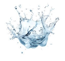 A splash of water with many small droplets