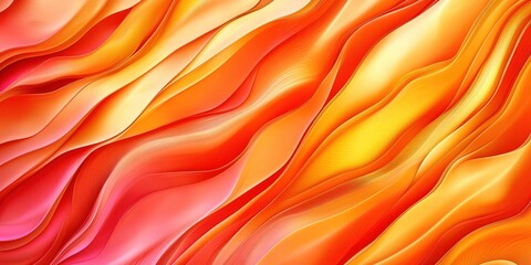 Obraz premium This stunning abstract image showcases elegant, flowing waves in pink and orange hues, creating a sense of fluidity and warmth that evokes deep emotions within the viewer.