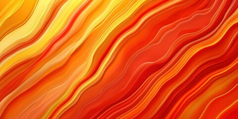 Obraz premium This striking abstract image features bold red and yellow waves, symbolizing energetic motion and intense emotions, capturing the viewer's attention with vibrant colors and movement.
