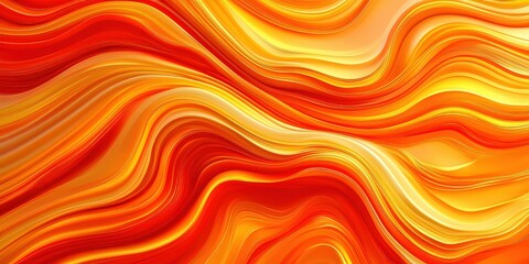 An abstract design showcasing flowing warm orange and red waves that symbolize energy, emotion, and artistic creativity, inviting reflection and inspiration in viewers.
