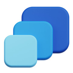 design interface 3d icon isolated on the transparent background