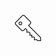 key access icon vector sign