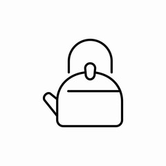 kettle kitchen icon vector sign