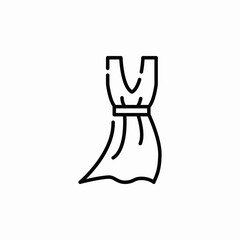 dress fashion clothing icon vector sign