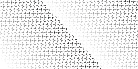 A pile of commercial fishing nets, monochrome image, a pattern of texture and shape. vector © Ubay