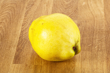 Ripe sweet organic quince fruit