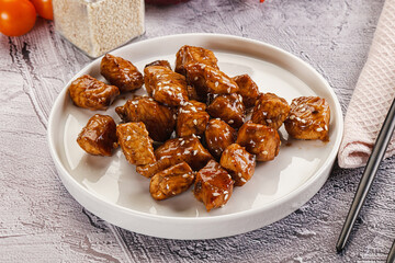 Chicken fillet with soya teriyaki sauce