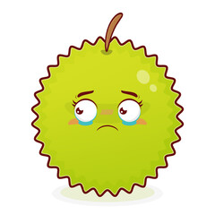 durian scared face cartoon cute