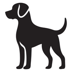 Loyal Dog Silhouette A Classic Symbol of Friendship and Companionship