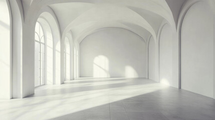 Obraz premium White room perspective mockup ideas décor design inspiration art display background
