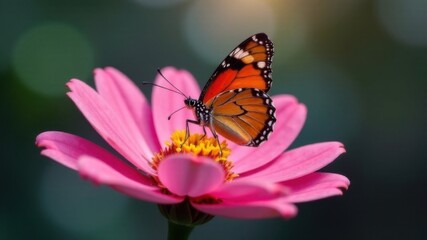 Fototapeta premium Butterfly close-up close-up